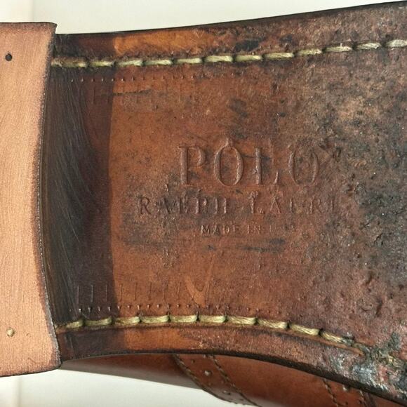 NEW HEELS Polo Ralph Lauren x Rancourt & Co. Brogue Kiltie Loafer Brown USA 9.5 - Picture 13 of 14